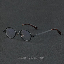 Load image into Gallery viewer, 1868 Vintage Personalized Round Frame Glasses Frame Men&#39;s Optical Prescription Alloy Glasses Frames Male Anti Blue Light Eyewear