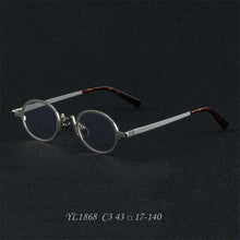 Load image into Gallery viewer, 1868 Vintage Personalized Round Frame Glasses Frame Men&#39;s Optical Prescription Alloy Glasses Frames Male Anti Blue Light Eyewear