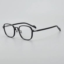 Carica l&#39;immagine nel visualizzatore di Gallery, 19-0038 Square Titanium Glasses For Men Japanese Designer Personalized Myopia Optical Lenses Women&#39;s Eyeglasses With Frame