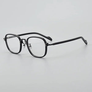 19-0038 Square Titanium Glasses For Men Japanese Designer Personalized Myopia Optical Lenses Women's Eyeglasses With Frame