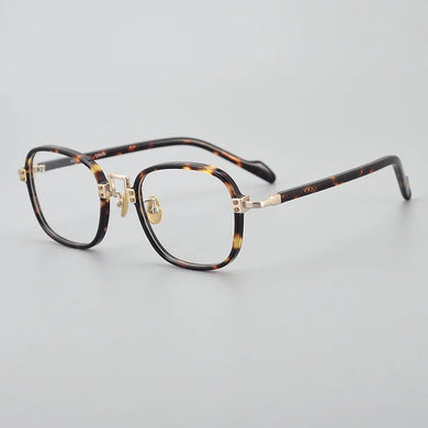 19-0038 Square Titanium Glasses For Men Japanese Designer Personalized Myopia Optical Lenses Women's Eyeglasses With Frame