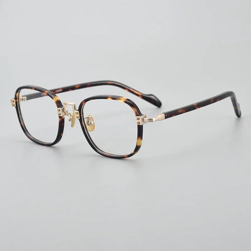 19-0038 Square Titanium Glasses For Men Japanese Designer Personalized Myopia Optical Lenses Women's Eyeglasses With Frame
