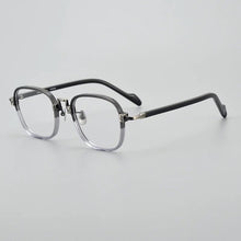 Carica l&#39;immagine nel visualizzatore di Gallery, 19-0038 Square Titanium Glasses For Men Japanese Designer Personalized Myopia Optical Lenses Women&#39;s Eyeglasses With Frame