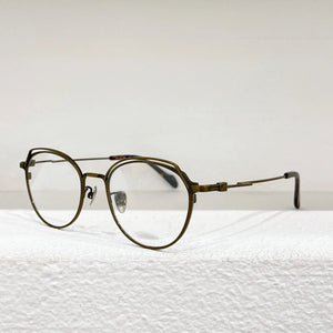 19-0051 YY Japanese Pure Titanium Brand Designer Glasses Frames Men Personalized  Eyeglasses Round Style Eyewear