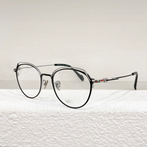 19-0051 YY Japanese Pure Titanium Brand Designer Glasses Frames Men Personalized  Eyeglasses Round Style Eyewear