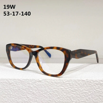 19W Square Acetate Gradient Glasses Frame Luxury Original Brand Glasses Men  Stylish Top -End Quality Eyewear with Stripe