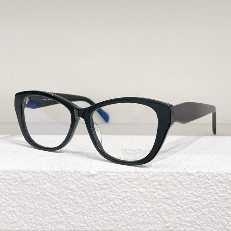 19W Square Acetate Gradient Glasses Frame Luxury Original Brand Glasses Men  Stylish Top -End Quality Eyewear with Stripe