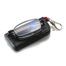 Carica l&#39;immagine nel visualizzatore di Gallery, 1PC Lightweight Mini Reading Glasses for Women &amp; Men Compact Folding Reading Eyeglasses Portable Readers with Keychain Case
