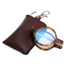 Carica l&#39;immagine nel visualizzatore di Gallery, 1PC Lightweight Mini Reading Glasses for Women &amp; Men Compact Folding Reading Eyeglasses Portable Readers with Keychain Case