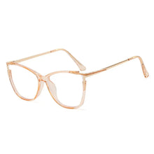 Carica l&#39;immagine nel visualizzatore di Gallery, 1Pc New Women Anti Light Blue Cat Eye Glasses Frame Retro Hight Quality Luxury Optical Computer Reading Eyeglasses