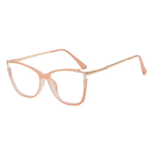 1Pc New Women Anti Light Blue Cat Eye Glasses Frame Retro Hight Quality Luxury Optical Computer Reading Eyeglasses