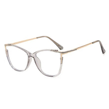 Carica l&#39;immagine nel visualizzatore di Gallery, 1Pc New Women Anti Light Blue Cat Eye Glasses Frame Retro Hight Quality Luxury Optical Computer Reading Eyeglasses