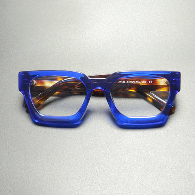 Vintage Thicken Acetate Glasses Frame Men Women Prescription Handmade Eyeglasses Frame Retro Luxury Brand Designer Eyewear