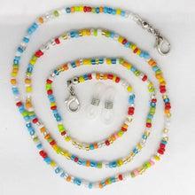 Carica l&#39;immagine nel visualizzatore di Gallery, 1pc Eye Wear Accessories Beaded Glasses Chain with 2 Silicone Buckle Non-slip Glasses Necklace Glasses Strap Women Men