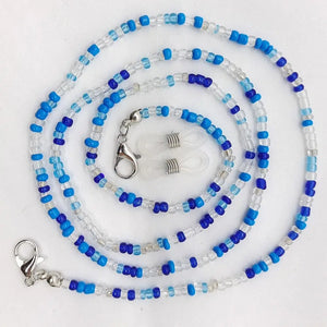 1pc Eye Wear Accessories Beaded Glasses Chain with 2 Silicone Buckle Non-slip Glasses Necklace Glasses Strap Women Men