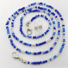 Carica l&#39;immagine nel visualizzatore di Gallery, 1pc Eye Wear Accessories Beaded Glasses Chain with 2 Silicone Buckle Non-slip Glasses Necklace Glasses Strap Women Men