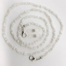 Carica l&#39;immagine nel visualizzatore di Gallery, 1pc Eye Wear Accessories Beaded Glasses Chain with 2 Silicone Buckle Non-slip Glasses Necklace Glasses Strap Women Men
