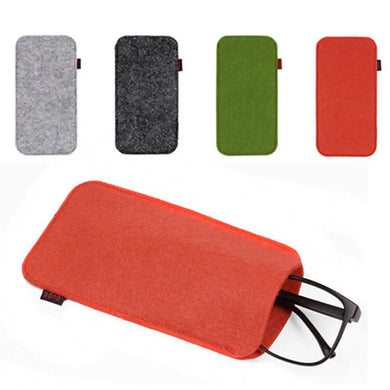1pcs useful soft felt sunglasses eyeglasses sleeve glasses pouch case makeup bag cloth felt sunglasses storage bag