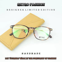 Load image into Gallery viewer, 2017 Summer latest glasses frame men women Italian imports TAG designer limited edition retro light Computer myopia Goggles Nerd