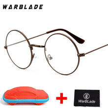Load image into Gallery viewer, 2018 Men Women Computer Gold Eyeglasses Brand Designer Round Fake Circle Glasses 0716 Clear Optical Lens Oculos with box