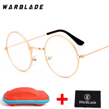 Load image into Gallery viewer, 2018 Men Women Computer Gold Eyeglasses Brand Designer Round Fake Circle Glasses 0716 Clear Optical Lens Oculos with box