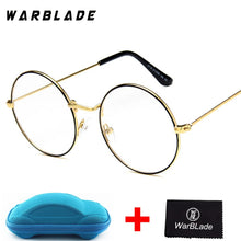 Load image into Gallery viewer, 2018 Men Women Computer Gold Eyeglasses Brand Designer Round Fake Circle Glasses 0716 Clear Optical Lens Oculos with box