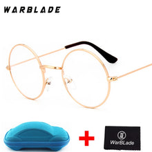 Load image into Gallery viewer, 2018 Men Women Computer Gold Eyeglasses Brand Designer Round Fake Circle Glasses 0716 Clear Optical Lens Oculos with box
