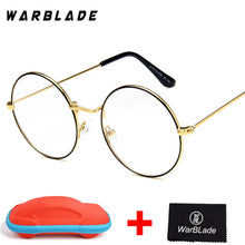 Load image into Gallery viewer, 2018 Men Women Computer Gold Eyeglasses Brand Designer Round Fake Circle Glasses 0716 Clear Optical Lens Oculos with box
