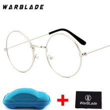Load image into Gallery viewer, 2018 Men Women Computer Gold Eyeglasses Brand Designer Round Fake Circle Glasses 0716 Clear Optical Lens Oculos with box
