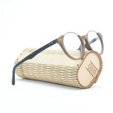 Load image into Gallery viewer, 2019  Vintage Handmade Wooden Round Optical Eyeglasses Frames For Women and Retro Men Prescription Glasses Eyewear Black  FML