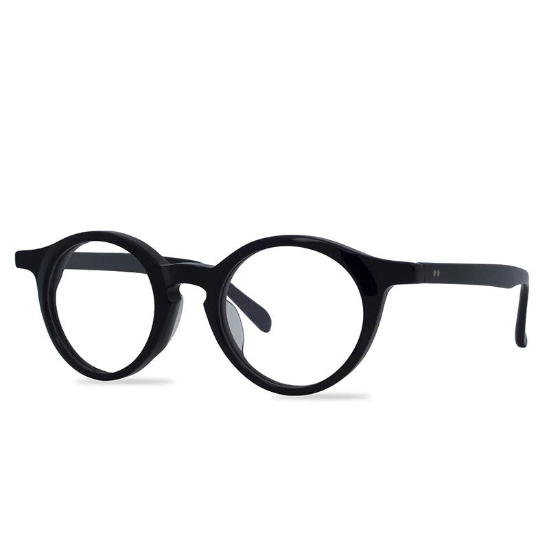 2019 Vintage Optical Frame Acetate  Small Round retro   Hand Made  Design Make Lens OK Fast Delivery