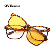 Load image into Gallery viewer, optical sunglasses retro glasses frame men  women eyeglasses polarized  Clip On sunglasses Prescription sun glasses eyewear