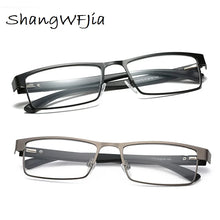 Load image into Gallery viewer, Men Titanium alloy Reading Glasses Non spherical Retro Business Hyperopia Prescription Eyeglasses For Female Male Reading