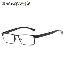 Load image into Gallery viewer, Men Titanium alloy Reading Glasses Non spherical Retro Business Hyperopia Prescription Eyeglasses For Female Male Reading