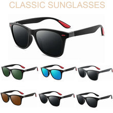Load image into Gallery viewer, UV400 Polarized Sunglasses Brand Design Men Women Driver Shades Male Vintage Spuare Plastic Sun Glasses