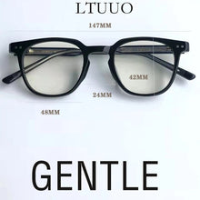 Load image into Gallery viewer, titanium metal Oval myopia glasses frame women men Eyeglasses GENTLE LUTTO Women Men Eyewea