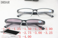 Carica l&#39;immagine nel visualizzatore di Gallery, Trend Black Square   Men&#39;s Women&#39;s HD Myopia Glasses Finished Optical Photochromic Sunglasses