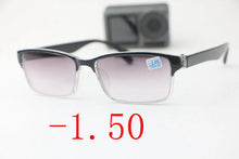 Carica l&#39;immagine nel visualizzatore di Gallery, Trend Black Square   Men&#39;s Women&#39;s HD Myopia Glasses Finished Optical Photochromic Sunglasses