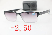 Carica l&#39;immagine nel visualizzatore di Gallery, Trend Black Square   Men&#39;s Women&#39;s HD Myopia Glasses Finished Optical Photochromic Sunglasses