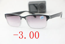 Carica l&#39;immagine nel visualizzatore di Gallery, Trend Black Square   Men&#39;s Women&#39;s HD Myopia Glasses Finished Optical Photochromic Sunglasses