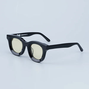 Trend RHEVISION High-quality Rectangle Acetate Street Hip-hop Style Sunglasses Optical Prescription Lens