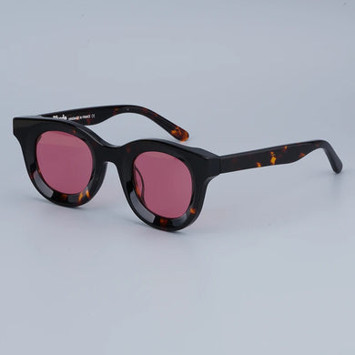 Trend RHEVISION High-quality Rectangle Acetate Street Hip-hop Style Sunglasses Optical Prescription Lens