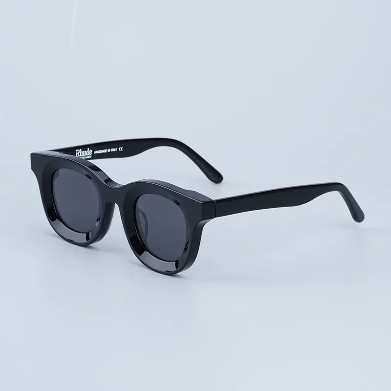 Trend RHEVISION High-quality Rectangle Acetate Street Hip-hop Style Sunglasses Optical Prescription Lens