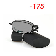 Load image into Gallery viewer, 2021MINI Folding Sun Photochromic Finished Men Women Myopia Eyeglasses Frame Portable Sun glasses optical Myopia Eyewear Oculos