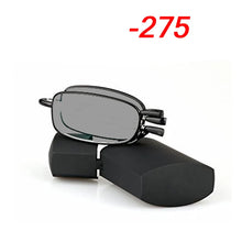 Load image into Gallery viewer, 2021MINI Folding Sun Photochromic Finished Men Women Myopia Eyeglasses Frame Portable Sun glasses optical Myopia Eyewear Oculos