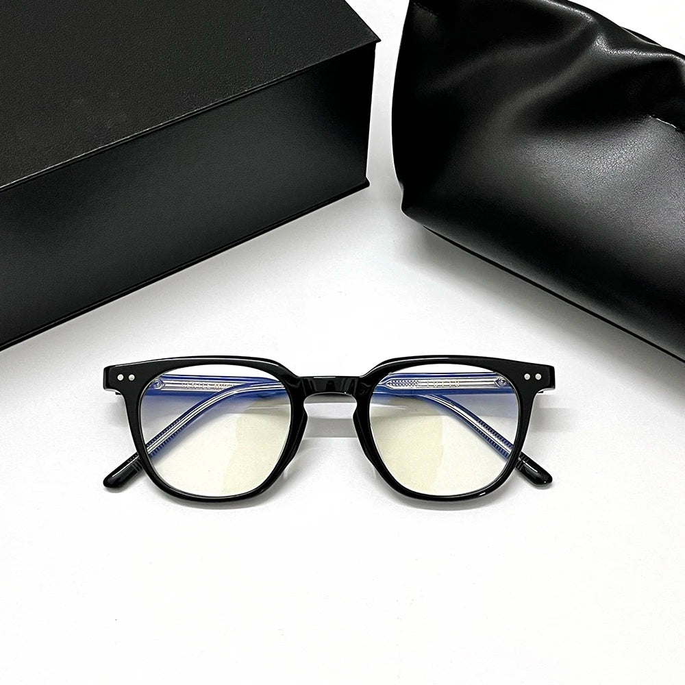 Gentle Brand GM LUTTO Eyawear Optical EyeGlasses Round Frame Women Men Monster Acetate Myopia Prescription glasses