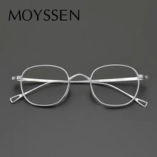 Load image into Gallery viewer, Japan Brand Handmade Ultralight Men&#39;s Classic Titanium Square Frame Glasses Women Retro Optical Myopia Lenses Eyeglasses