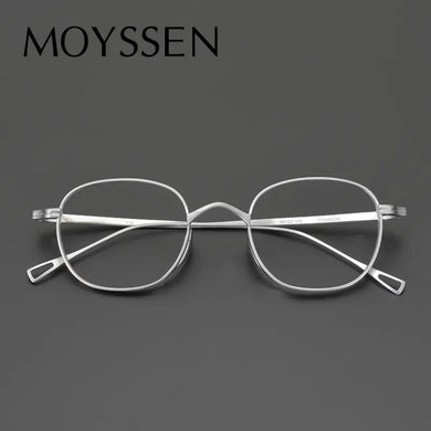 Japan Brand Handmade Ultralight Men's Classic Titanium Square Frame Glasses Women Retro Optical Myopia Lenses Eyeglasses