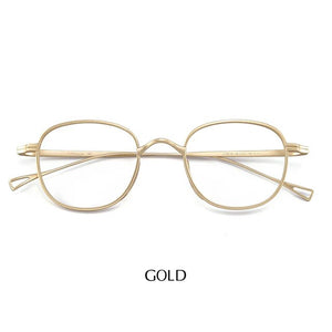 Japan Brand Handmade Ultralight Men's Classic Titanium Square Frame Glasses Women Retro Optical Myopia Lenses Eyeglasses
