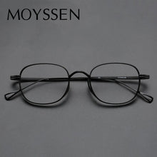 Load image into Gallery viewer, Japan Brand Handmade Ultralight Men&#39;s Classic Titanium Square Frame Glasses Women Retro Optical Myopia Lenses Eyeglasses